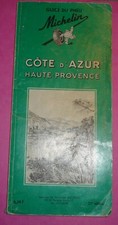 Ancien Guide Vert  MICHELIN  CÔTE D'AZUR HAUTE PROVENCE  1965