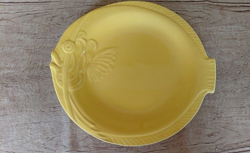 Assiette barbotine poisson - barbotine,