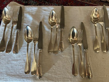 5 couverts argent massif modèle uniplat