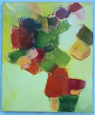 VINTAGE ABSTRACT PAINTING BY