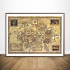 toile CARTE seigneur des