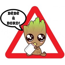 Bébé à bord Groot