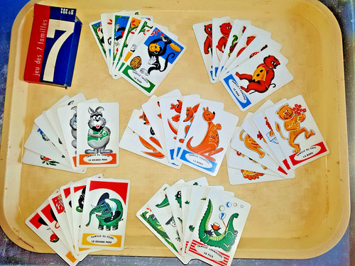 Ancien jeu carte - de, familles