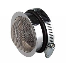 Cornet filtre à air Tun'R chromé Ø 60mm SHA pour moto 50 à boite scooter cyclo