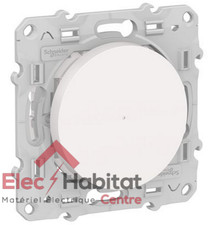 Variateur poussoir Wiser - 2 fils - Bluetooth - blanc  Schneider S520522