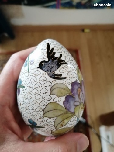 œufs métal peint art - de,