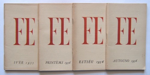 Revue 1956 4 fascicules - fe, 1956.