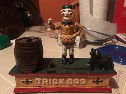 Vintage cast iron trick dog - vintage, dog"