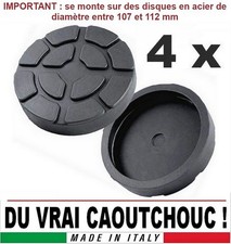 4 X bloc de caoutchouc D 125