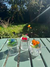 3 French Vintage Jam / Sugar / Spice Jars with Spoons – Murval 1960s – Retro Pop