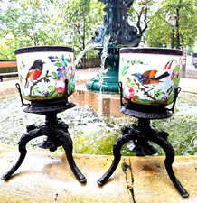 Paire cache pots porcelaine - paire,