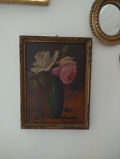 Ancienne Peinture Sur Bois