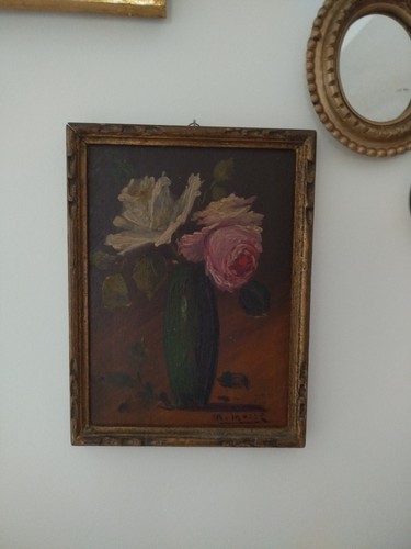 Ancienne peinture sur - sur, bois