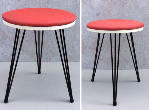 Tabouret metal tripode - -,