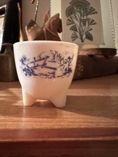 RARE Arcopal France vintage coquetier tripode modèle scène des champs