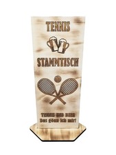 Panneau D'Affichage En Bois Décoratif Bâti Bois Brûlé Tennis Club