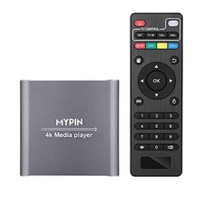 Lecteur Multimédia 4k HDMI, MYPIN Mini HD Media Player TV pour 8TB HDD/Clé USB/C