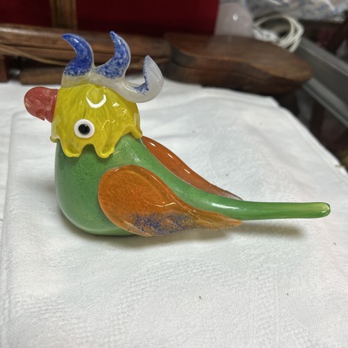 Perroquet cristal murano - perroquet,