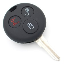 Housse De Clé SD Noire En Silicone Protection Pour Clé De Voiture Télécommande