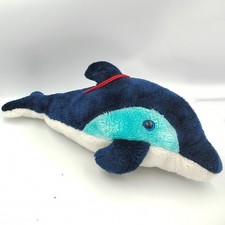 Grande Peluche Dauphin bleu