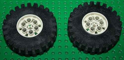 Roues lego technic black - roues,
