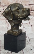 Véritable Bronze Chiot Buste