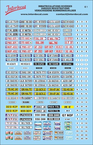 Plaques immatriculations