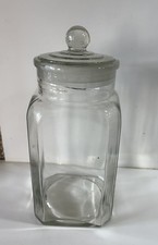 Ancien bocal pot En Verre Bullé Bonbon Collection Déco Cuisine Conserve Épicerie