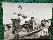 photo presse soldats français reconstruction pont détruit guerre 39-45