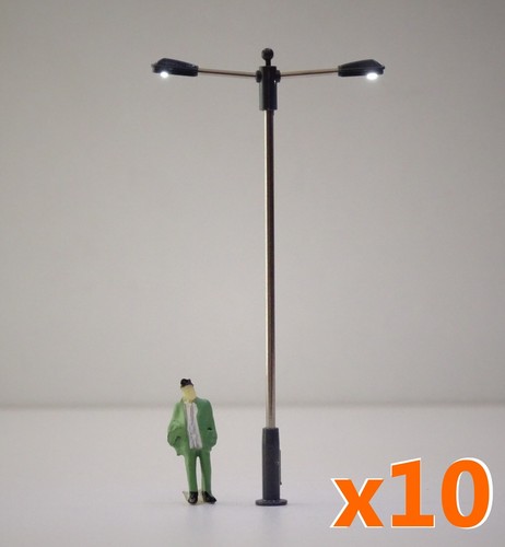 S102 lampadaires double - s102#,