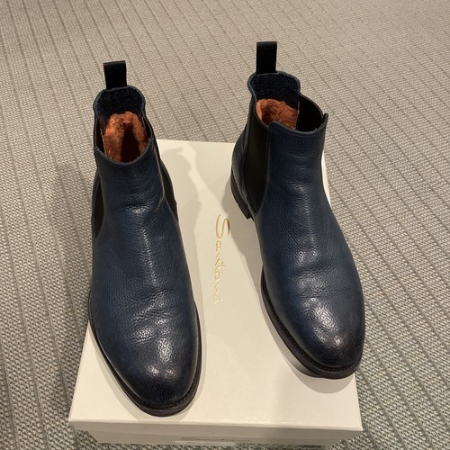 Santoni goodyear welt blue - goodyear,