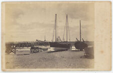 CDV circa 1865. Bateaux, Hastings ou ses environs.