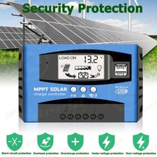 MPPT 30A 50A 60A 80A 100A Panneau Solaire Régulateur Contrôleur Charge 12V/24V