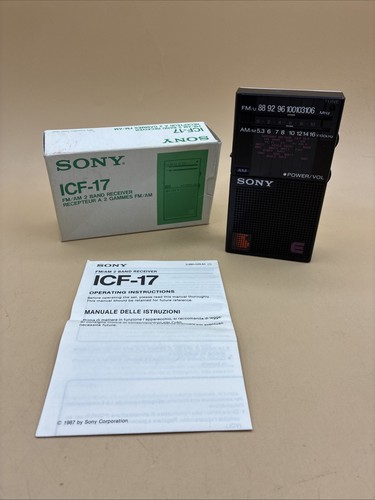Sony icf fm portable - icf-17, am/fm