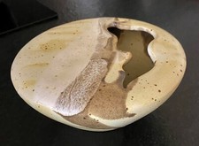 Intéressant Vase Pique-fleurs Céramique Vintage signé  Jean Cacheleux 70/80 TBE