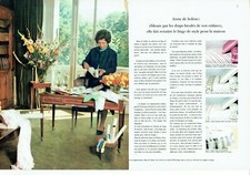 Publicité Advertising 0122  1967  les draps d'enfance brodés Anne de Solène 2 pa