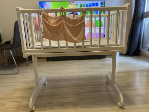 Berceau bébé cododo blanc - berceau, cododo,