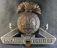 Insigne militaire Lancashire Fusiliers – REF 5137 – UK Army WWI