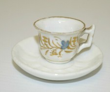 -MINI TASSE SOUCOUPE DINETTE PORCELAINE PARIS XIX époque EMPIRE réf 17041611-108