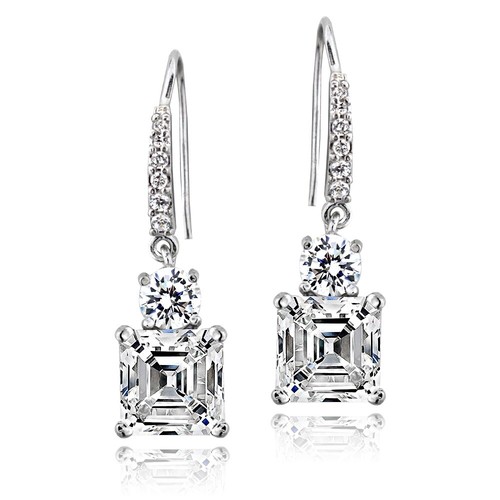 Argent sterling coupe asscher - argent,