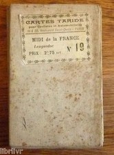 CARTE TARIDE  MIDI DE LA FRANCE LANGUEDOC  cycliste et automobiliste début  XX°