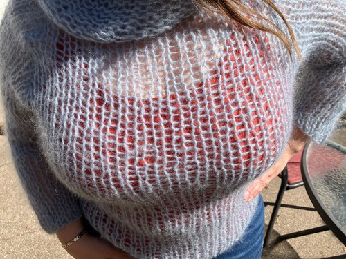 Fuzzy fluffy tight busty