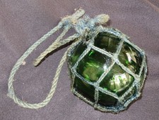 DECO DE MARINE  -  " FLOTTEUR BOULE EN VERRE pour FILET "