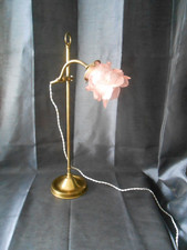 Lampe de bureau en laiton orientable col de cygne Année 40/60 Art Déco