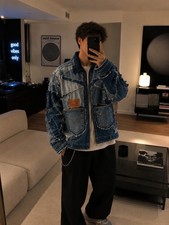 Veste upcyclee jean - veste,