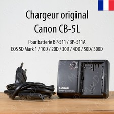 Chargeur CB-5L BP-511 BP-511A pour Canon EOS 5D Classic 10D 20D 30D 40D 50D 300D
