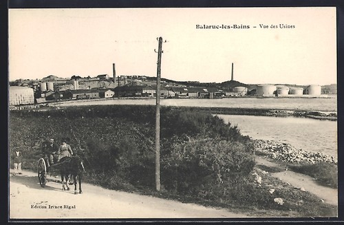 Cpa balaruc les bains vue - cpa,