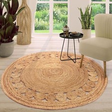 Salon tapis rond poils - rond, ras