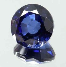 AMAZING ! Pierre précieuse naturelle en vrac saphir bleu de Ceylan coupe rond...