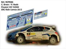 DECALS 1/43 PEUGEOT 207 S2000